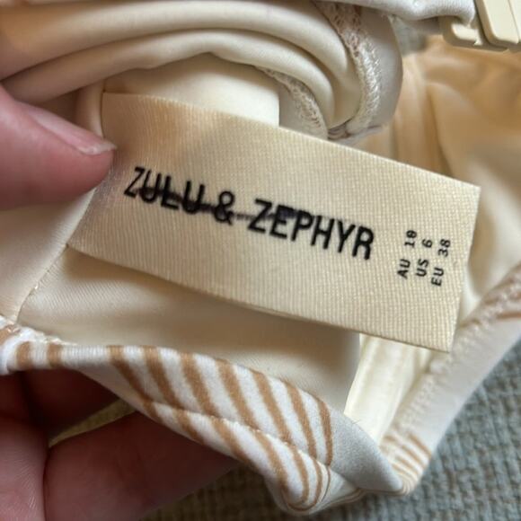 NEW Zulu & Zephyr X Free People Tan Wave Bra Cup Bikini Top - Picture 10 of 10